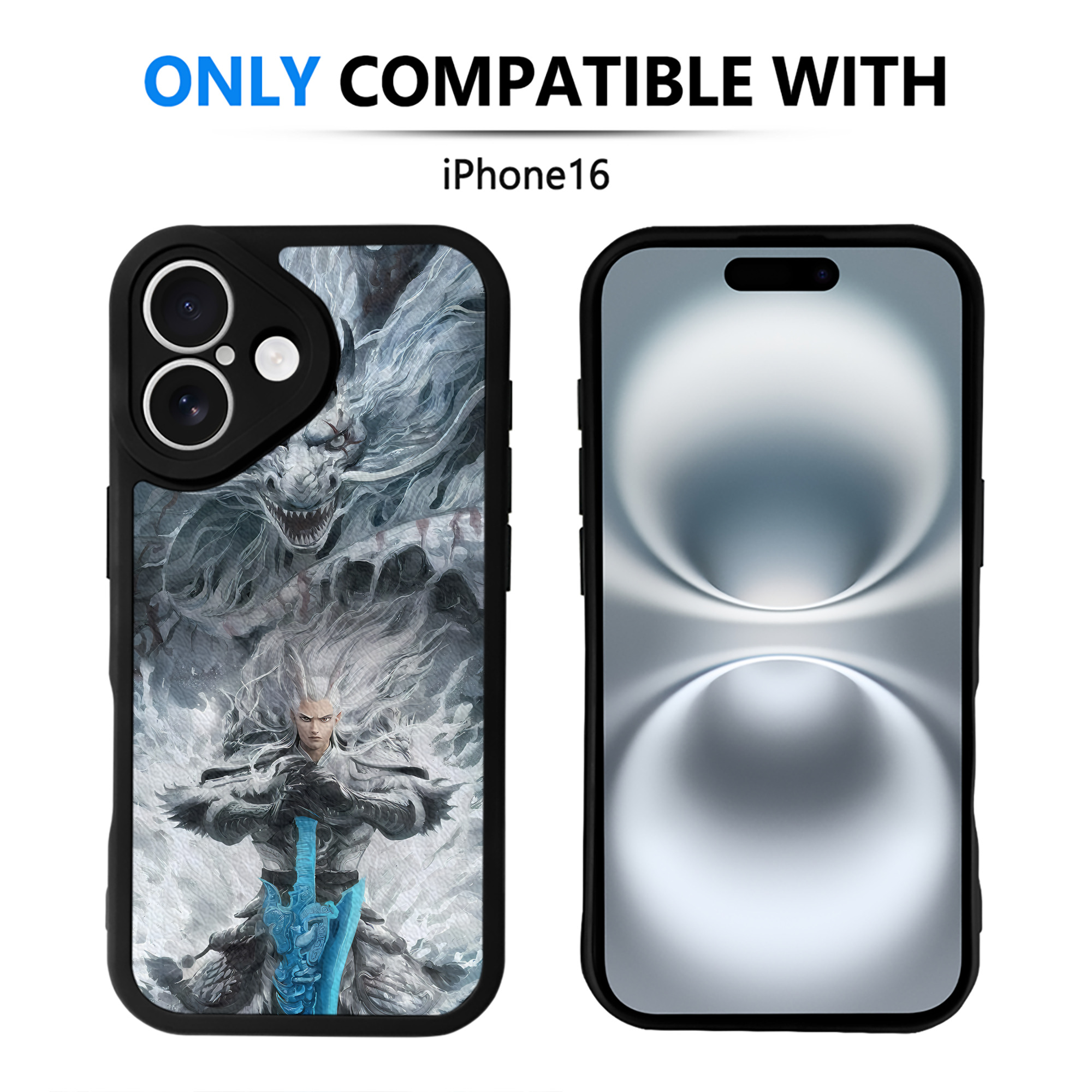 （画像用） Ne Zha 2 ナタ 魔童の大暴れ 【iPhone 16シリーズ対応】シリコンスマホケース（レザー調） 材質：シリコン